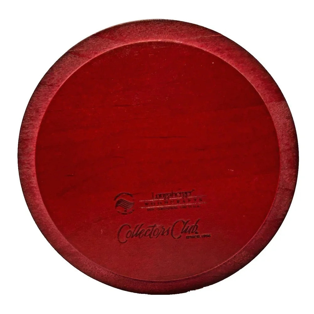 Longaberger LITTLE LADYBUG Basket Lid & Legs Plastic Protector 2009 - Lid Repair